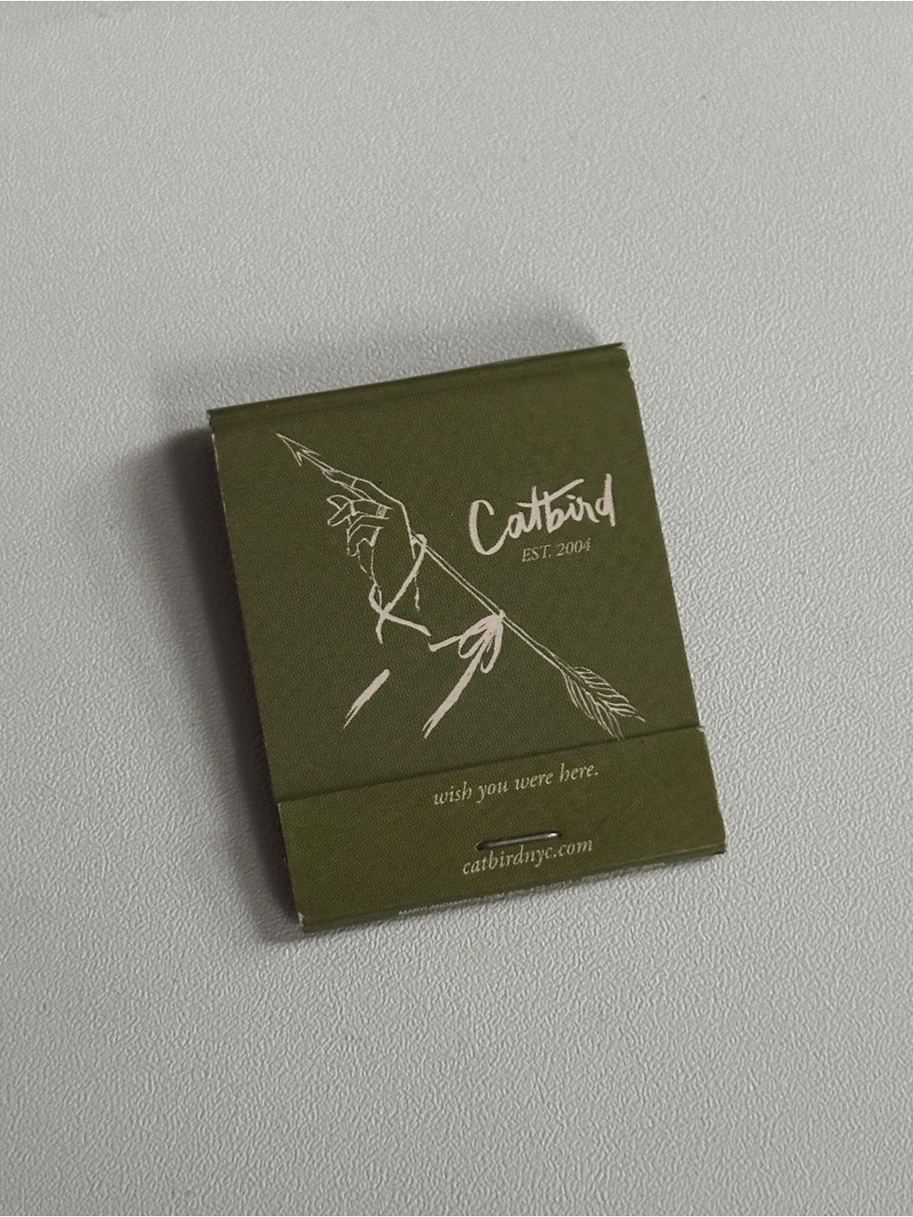 Catbird NYC Matchbook